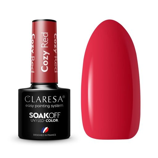 CLARESA UV/LED gél lakk 5g - COZY RED
