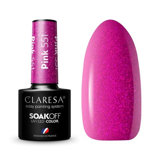 CLARESA UV/LED gél lakk 5g - PINK 551