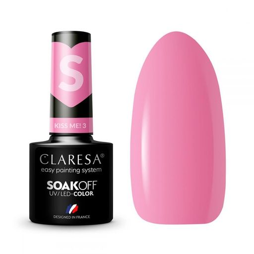 CLARESA UV/LED gél lakk 5g -  Kiss Me! 3