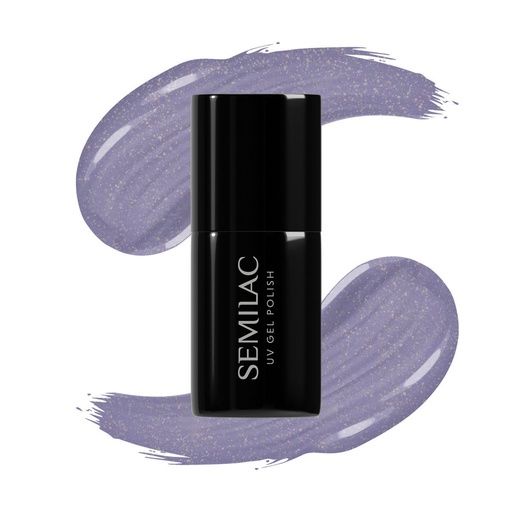 SEMILAC UV/LED Gél Lakk 7ml - 379 - HEMA FREE - Shimmer Stone Saphirre