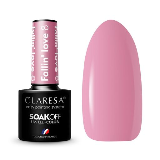 CLARESA UV/LED gél lakk 5g - Fallin' Love 8
