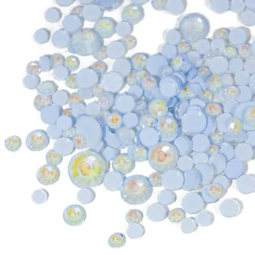 GLOW Körömdíszítő opálkő mix 250 db - Blue