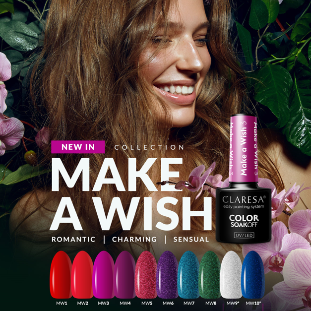 CLARESA UV/LED gél lakk 5g - MAKE A WISH 06
