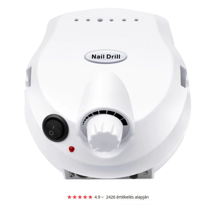 DM-202 - Műköröm csiszológép készlet (fehér) 20W