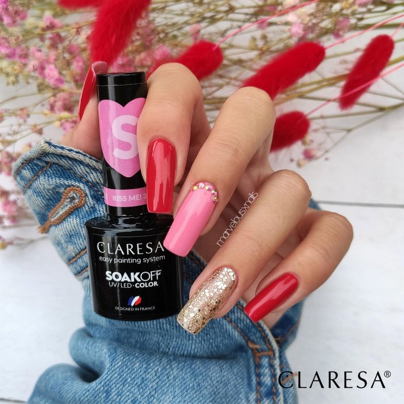 CLARESA UV/LED gél lakk 5g - GLITTER 3