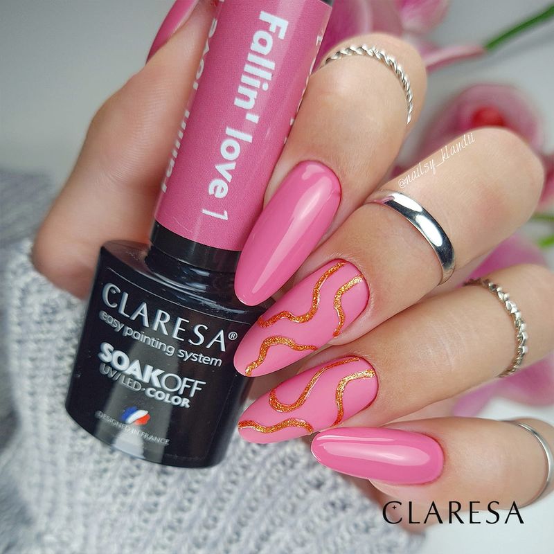 CLARESA UV/LED gél lakk 5g - Fallin' Love 1