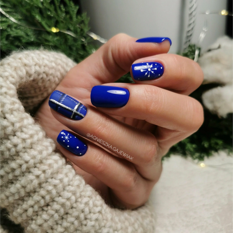 SEMILAC UV/LED Gél Lakk 7ml - 308 - Festive Blue