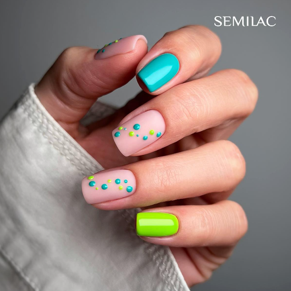 SEMILAC UV/LED Gél Lakk 7ml - 447 - HEMA FREE - Loco Lime