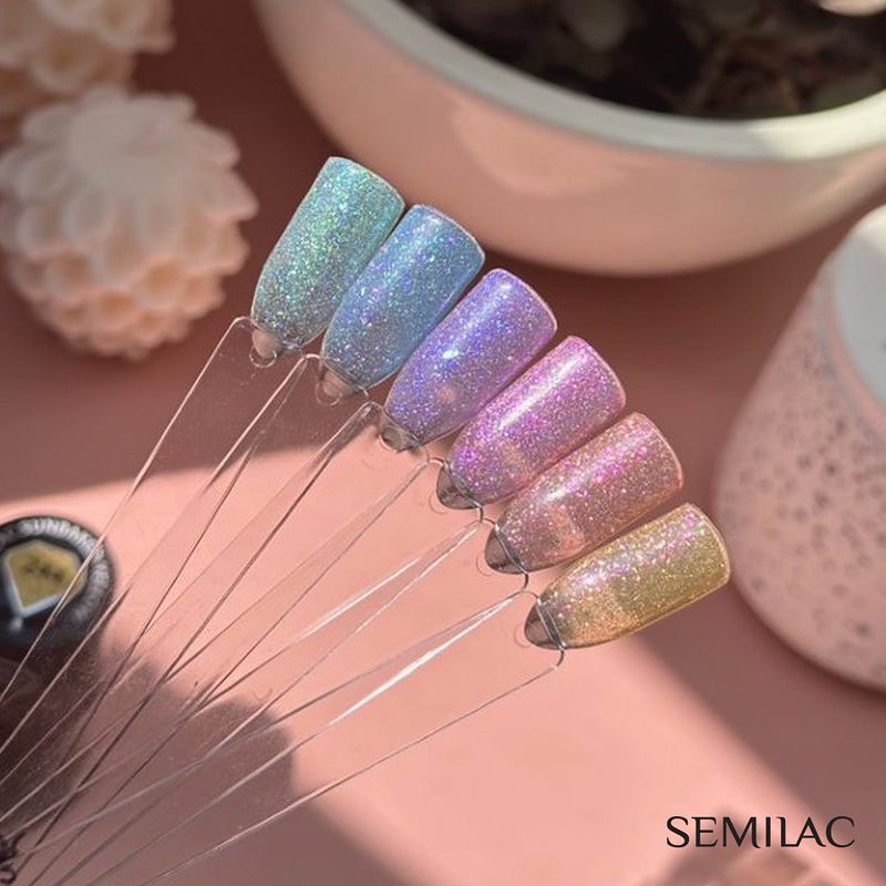 SEMILAC UV/LED Gél Lakk 7ml - 241 - Ocean Flower