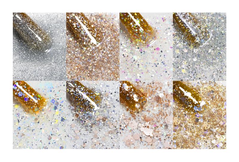 CANNI HEMA FREE  szett 8x9ml - No.12 - Dawn Crystal Flash Collection