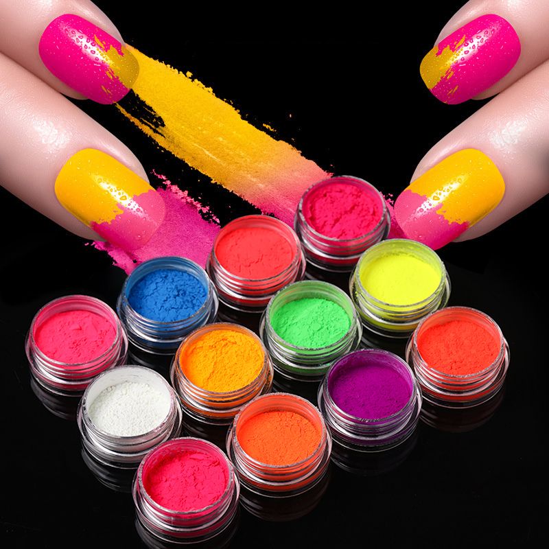 Neon pigment por szett - 12db-os