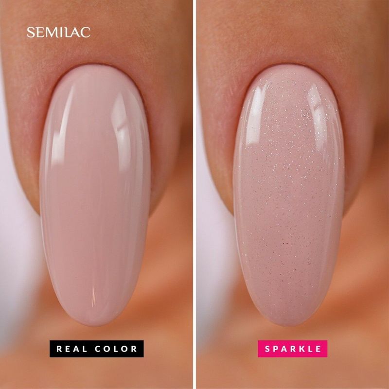 SEMILAC Sparkle Diamond Reflective Top Coat - fixálásmentes - 7ML