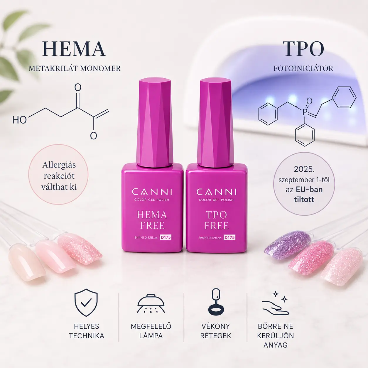 HEMA-mentes és TPO-mentes gél lakk: mit jelent, és miért lett ennyire fontos?