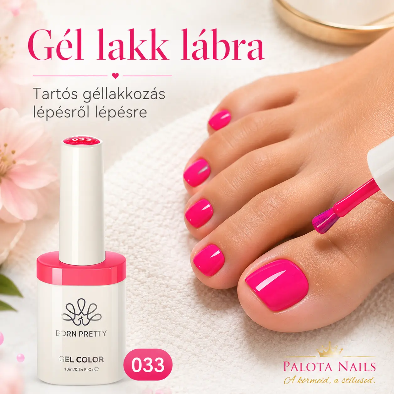 Gél lakk lábra: tartós géllakkozás lépésről lépésre