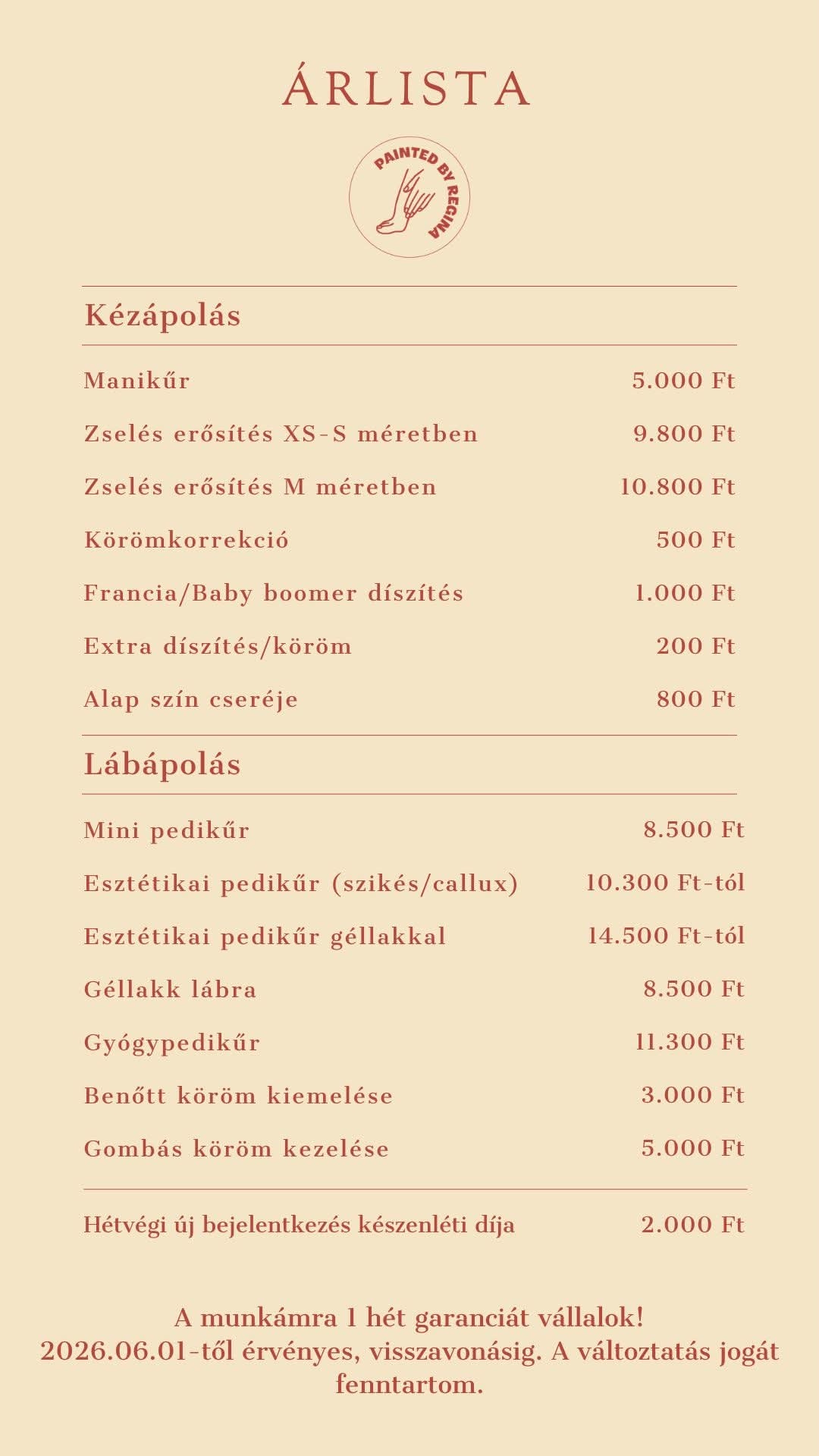 Árlista