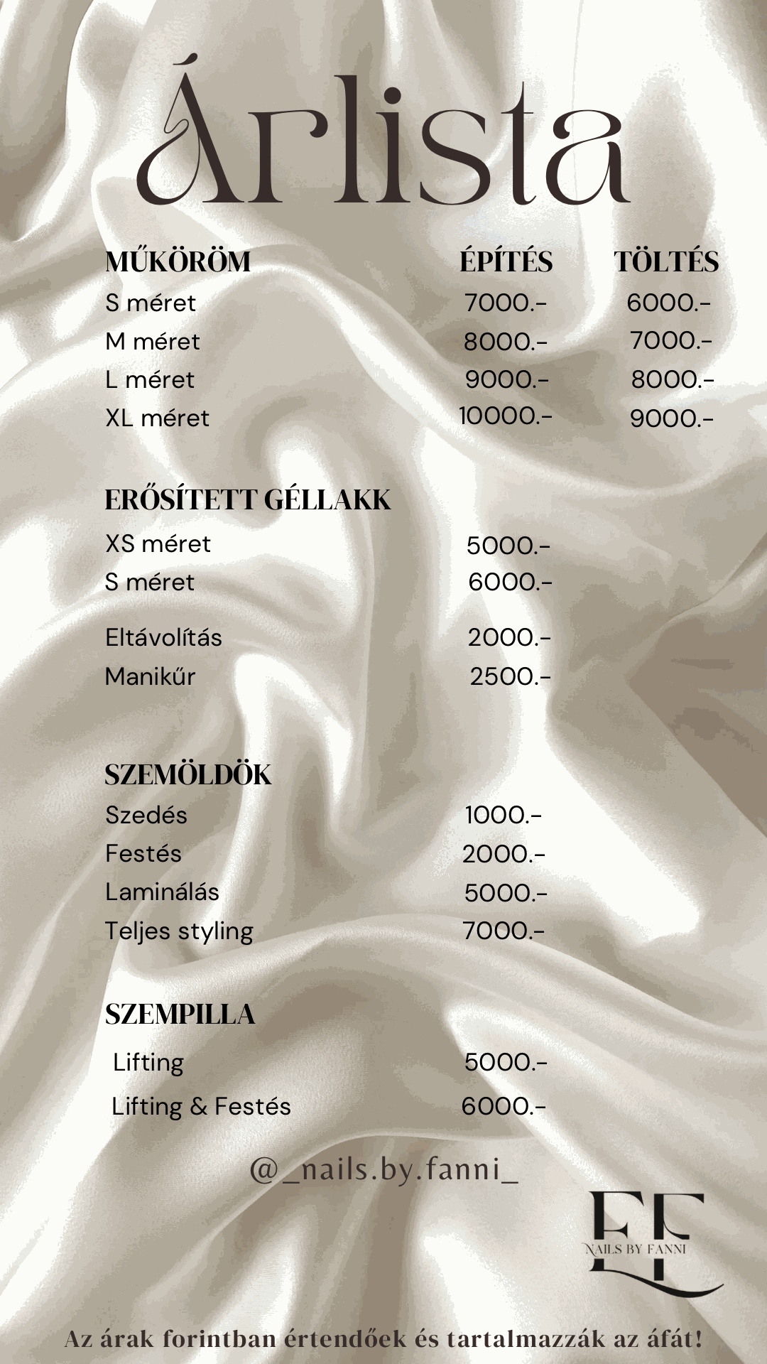 Árlista