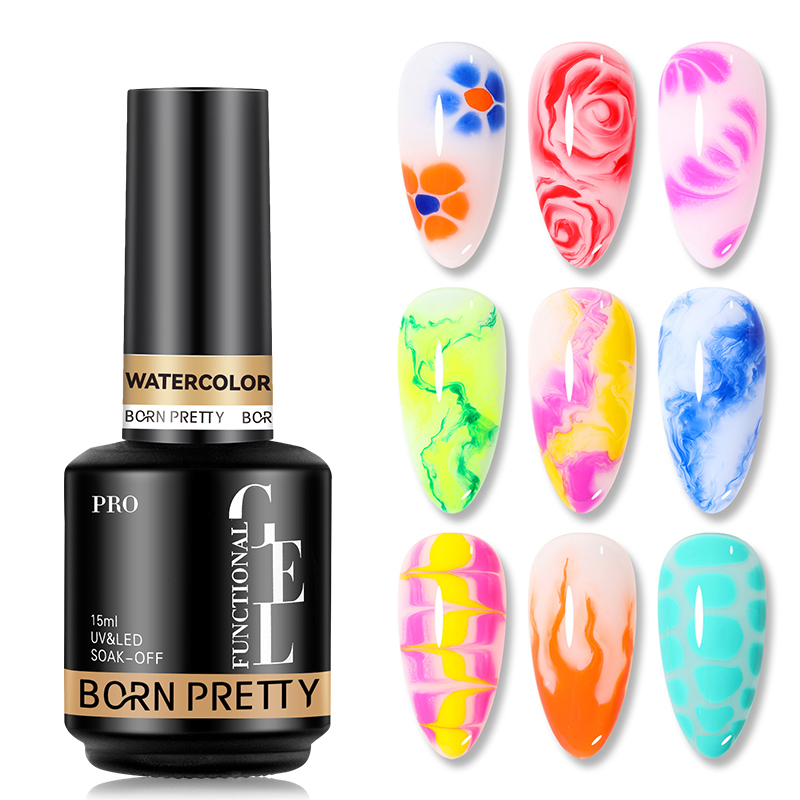 Born Pretty PRO - Watercolor Gél 15 ml - Clear