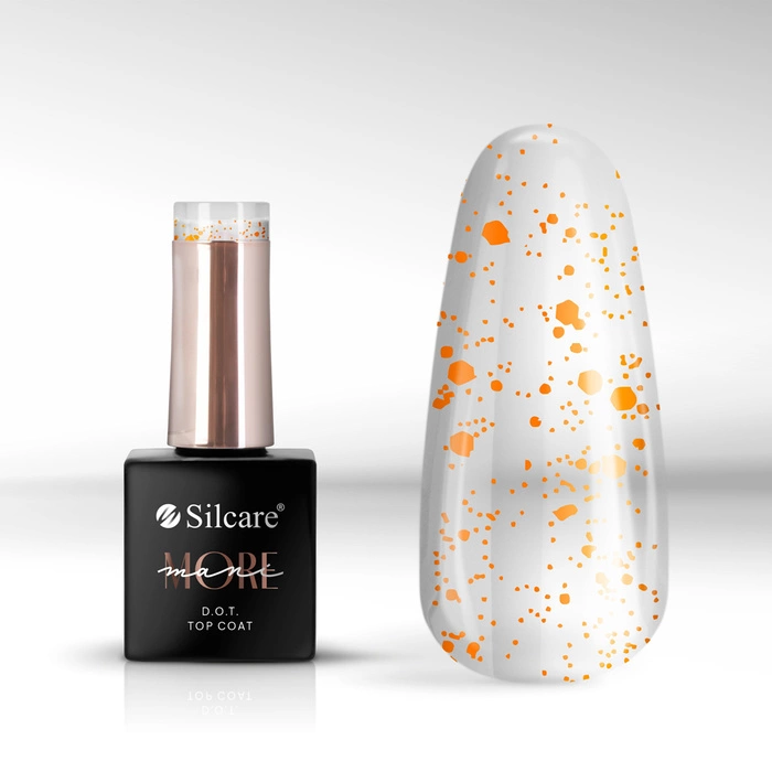 Silcare maniMORE D.O.T. Top Coat - 10 g - Orange