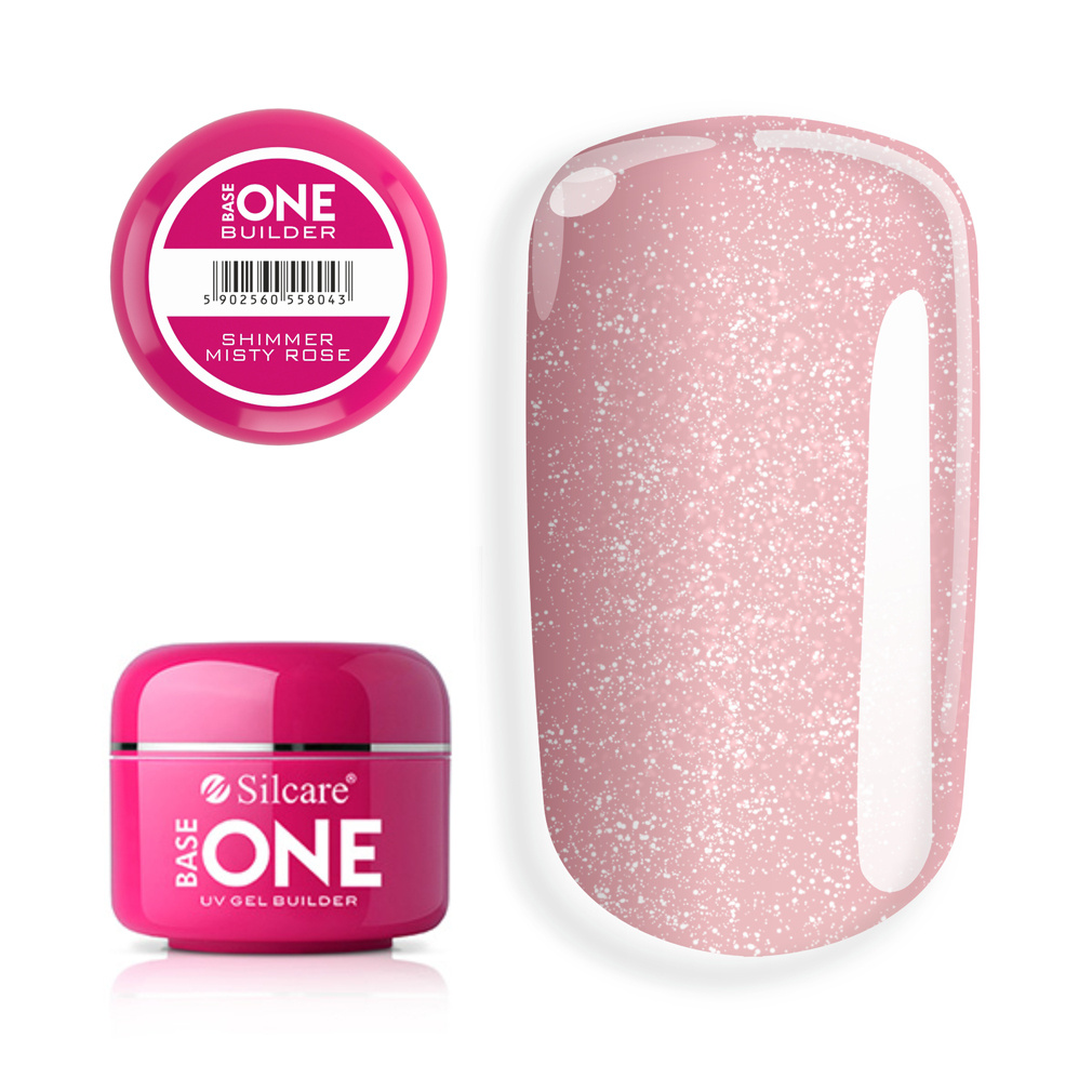 Silcare Base One Shimmer Misty Rose 50g 