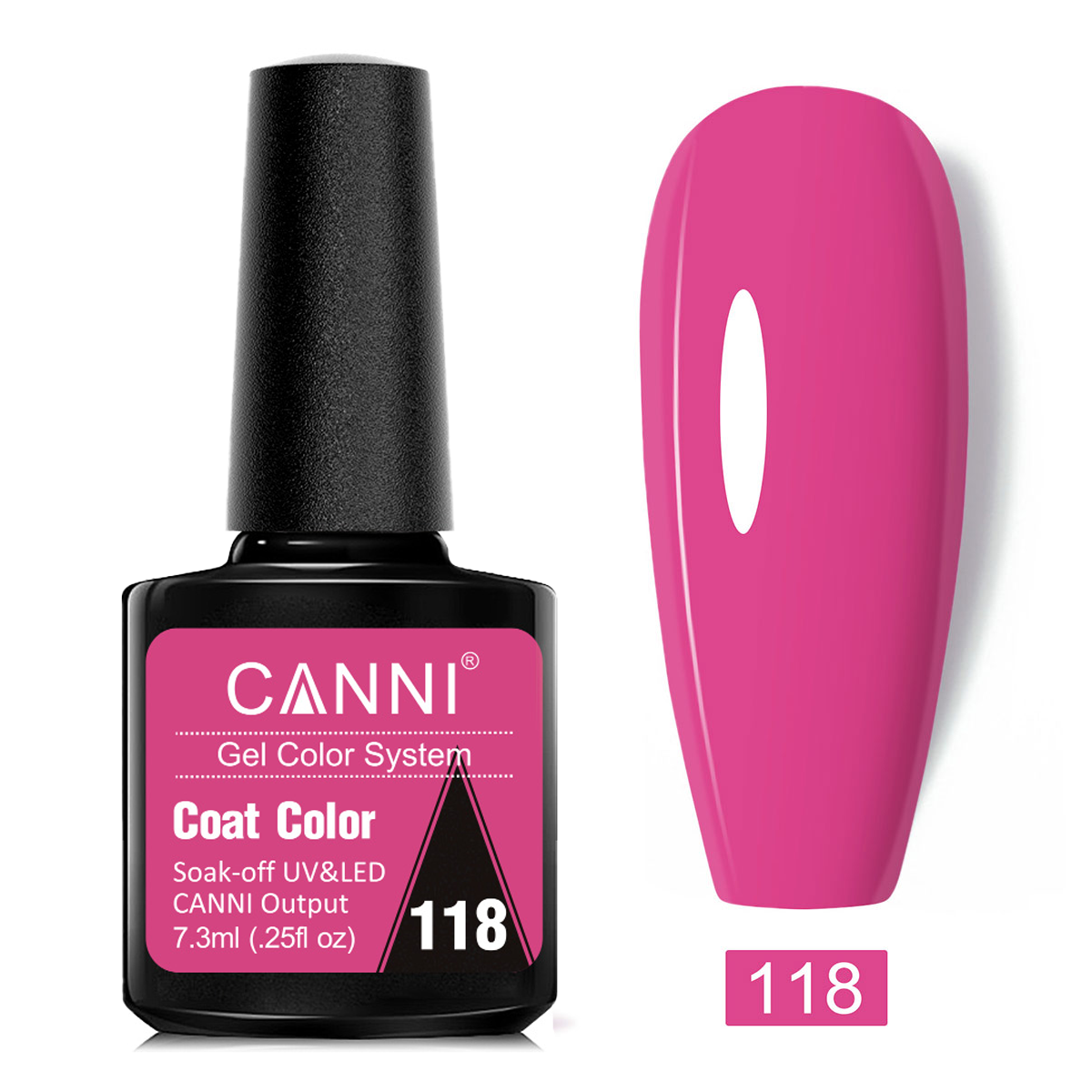 CANNI UV/LED gél lakk 7.3 ml No.118