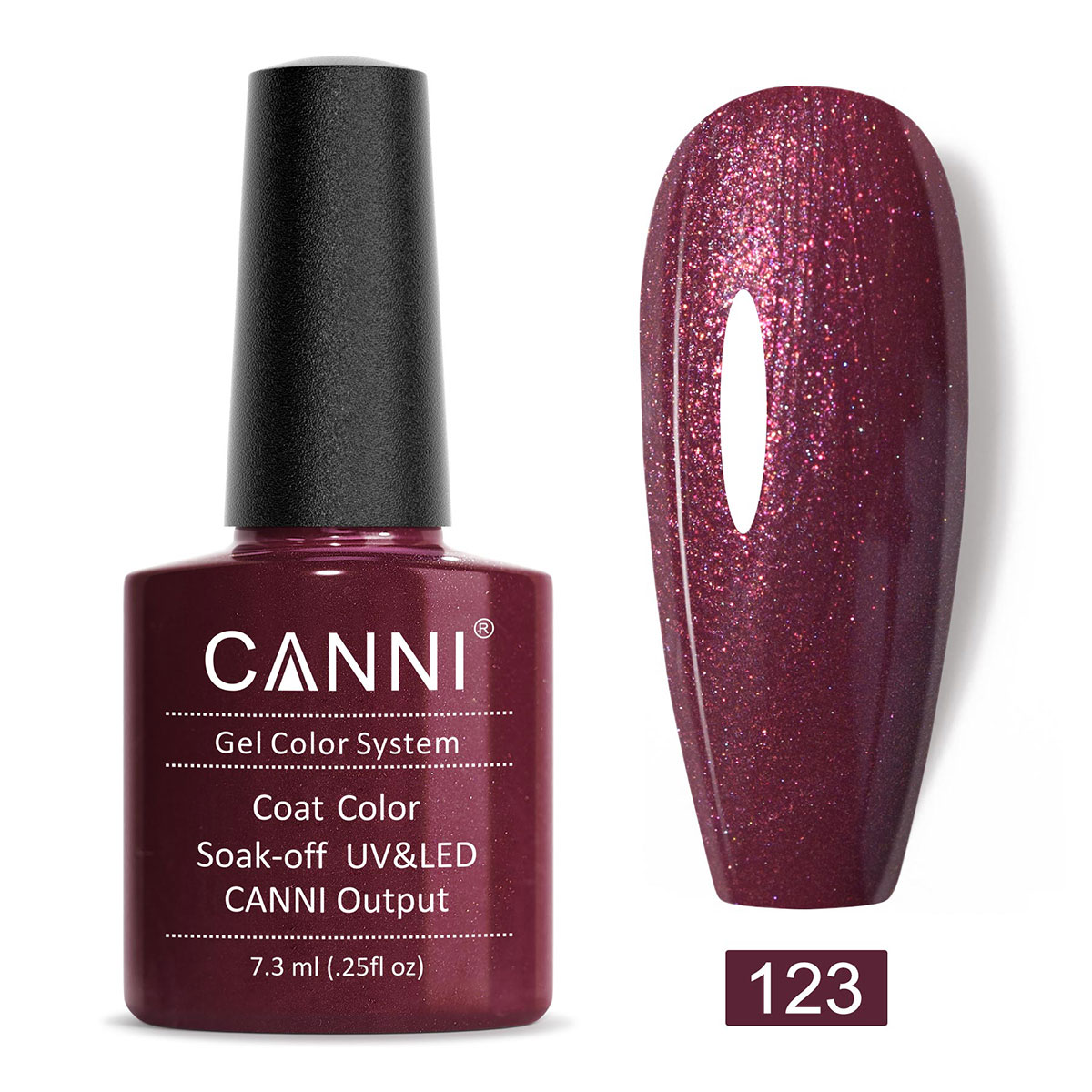 CANNI UV/LED gél lakk 7.3 ml No.123