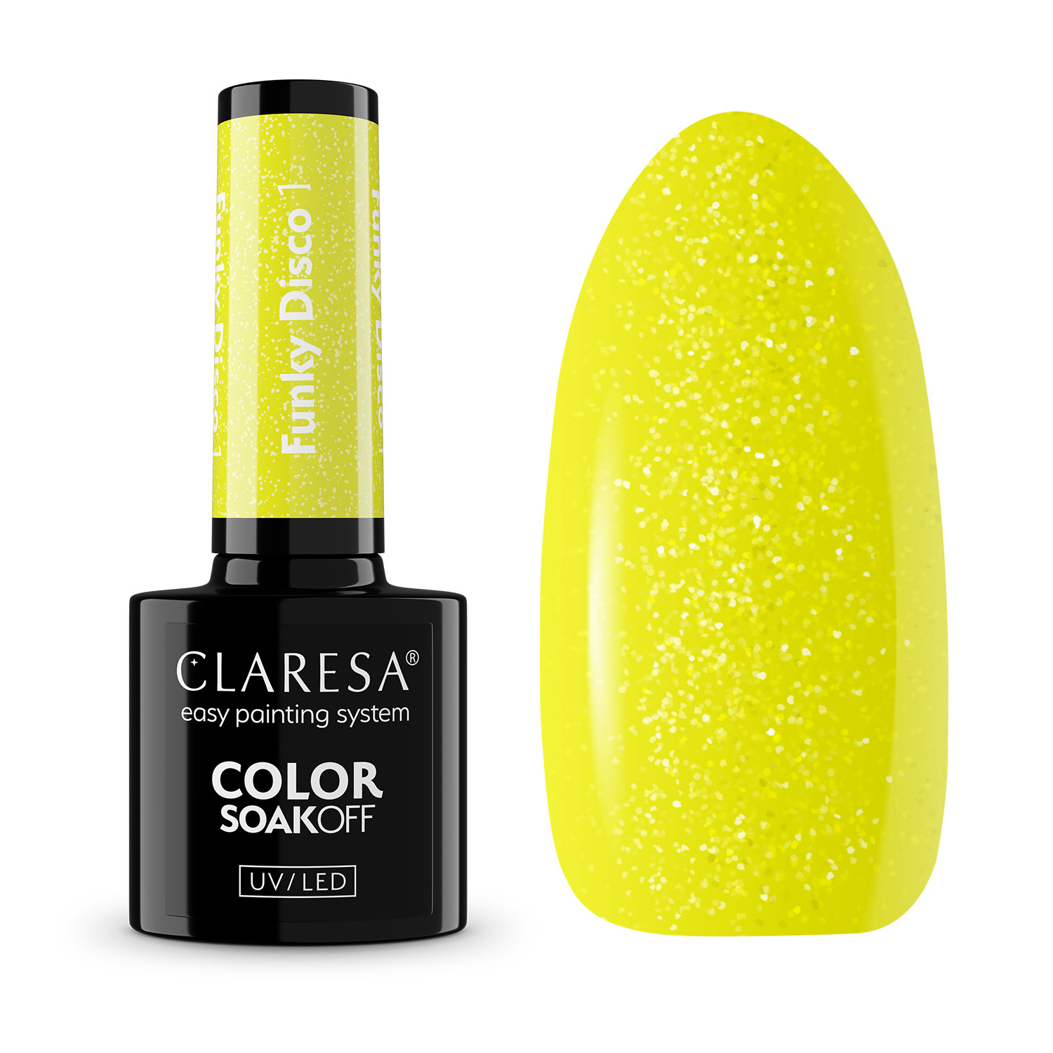 CLARESA UV/LED gél lakk 5g - FUNKY DISCO 1