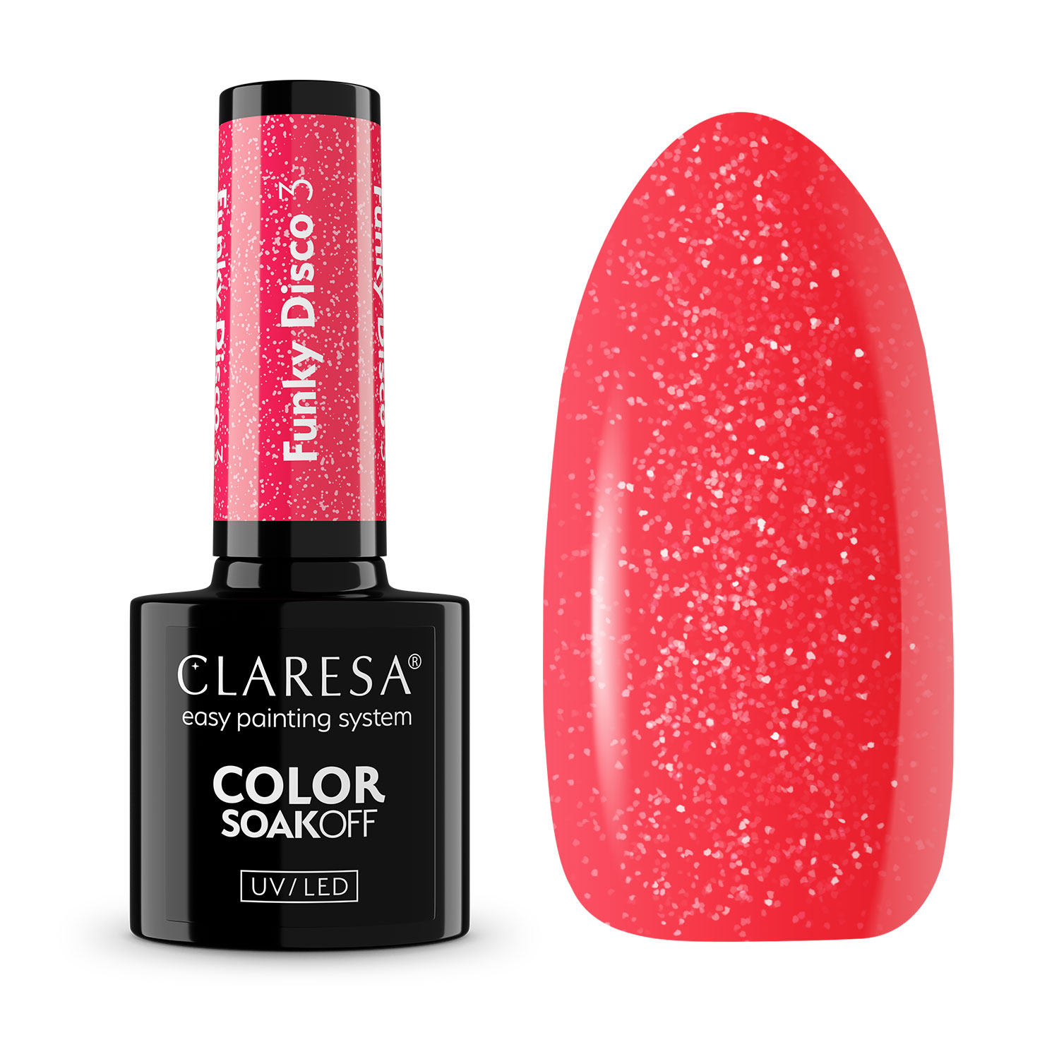 CLARESA UV/LED gél lakk 5g - FUNKY DISCO 3