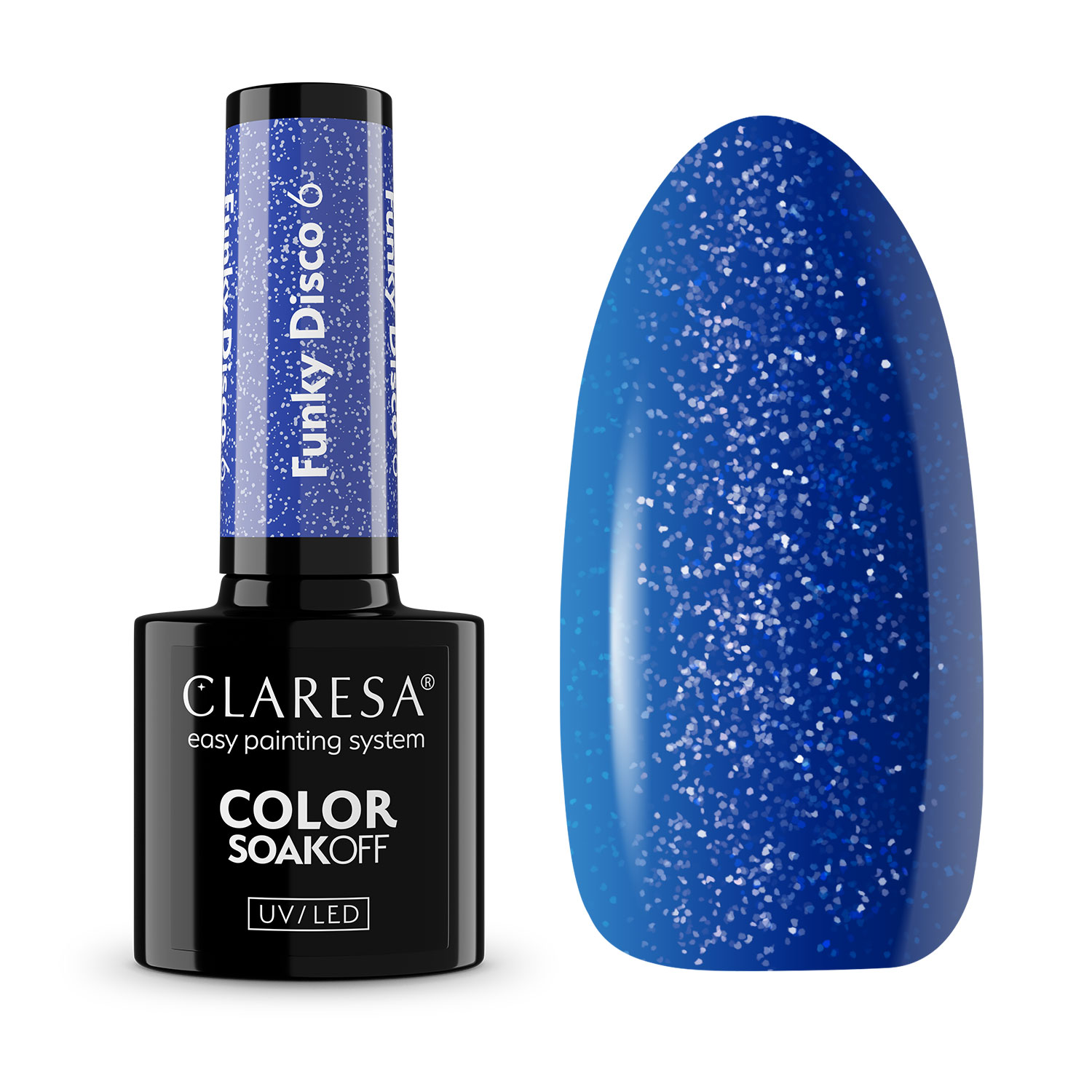 CLARESA UV/LED gél lakk 5g - FUNKY DISCO 6
