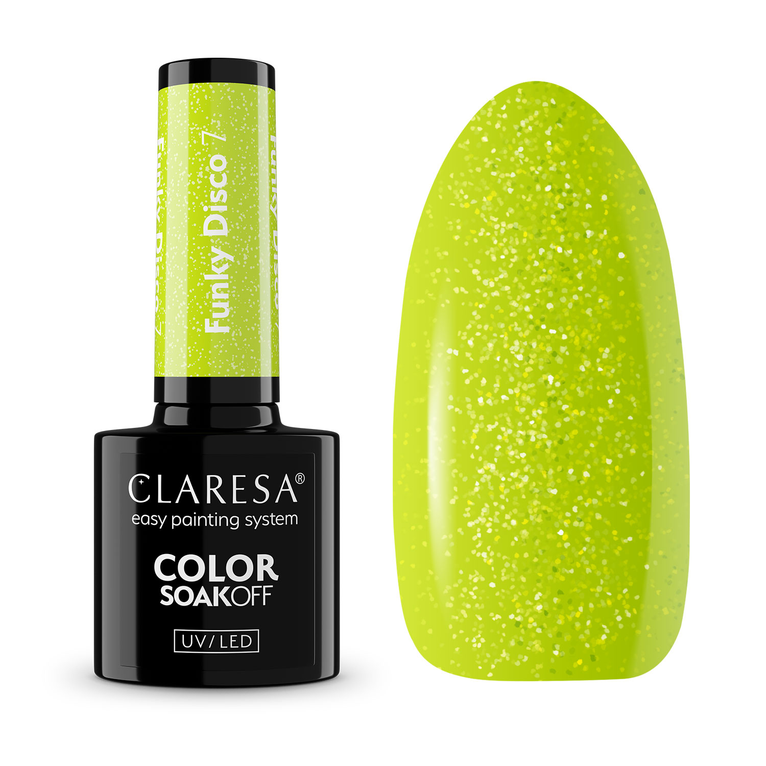 CLARESA UV/LED gél lakk 5g - FUNKY DISCO 7
