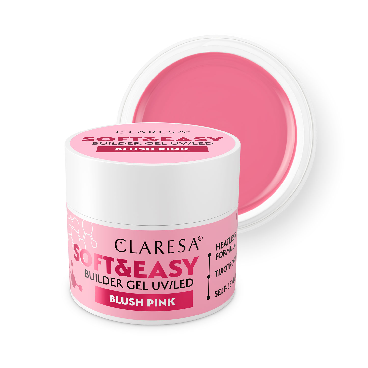CLARESA Soft&Easy Builder Gél 45g - Blush Pink