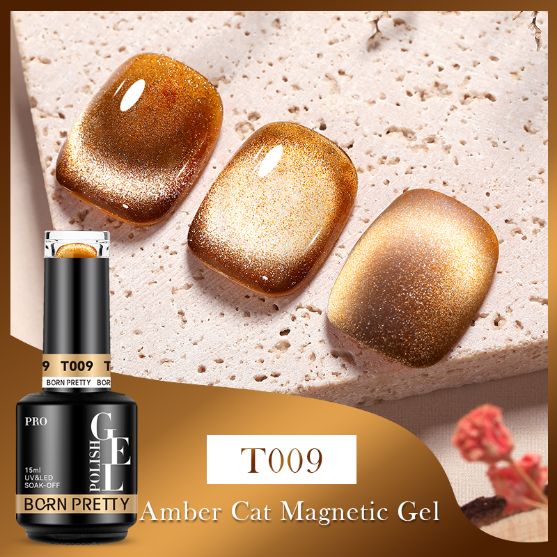 BORN PRETTY PRO UV/LED gél lakk 15 ml - T009 - Amber Cat Eye
