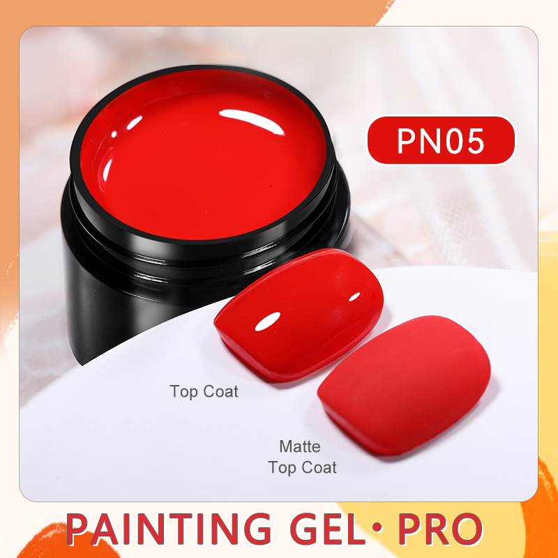 BORN PRETTY PRO tégelyes festőzselé 5 ml - PN05 - Red