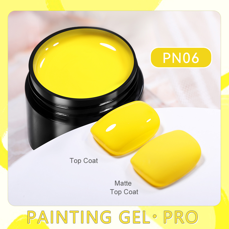 BORN PRETTY PRO tégelyes festőzselé 5 ml - PN06 - Yellow