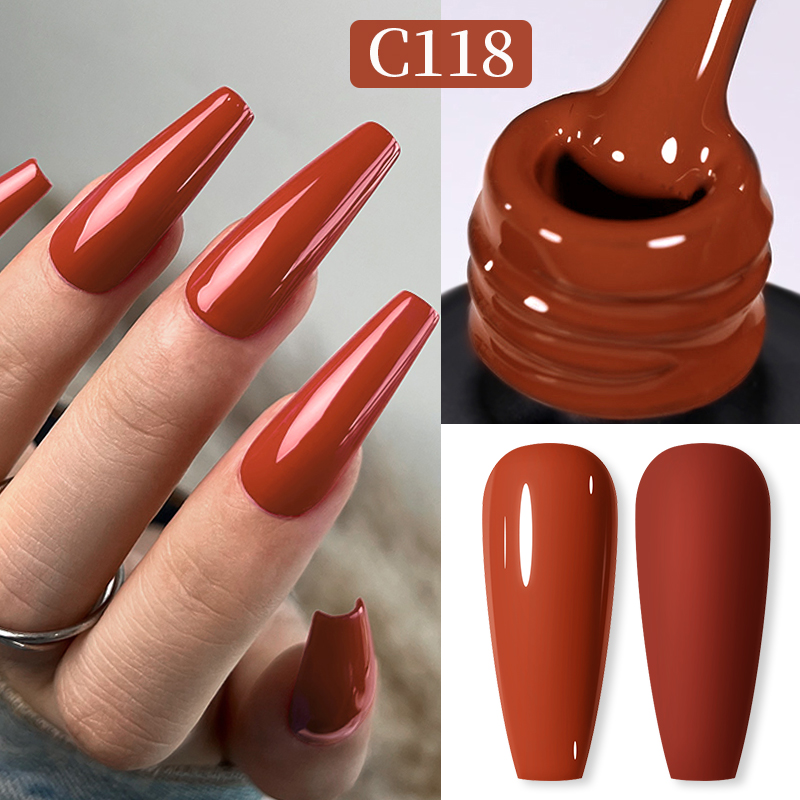 Born Pretty Pro UV/LED HEMA FREE gél lakk 15 ml - C118 - Brick