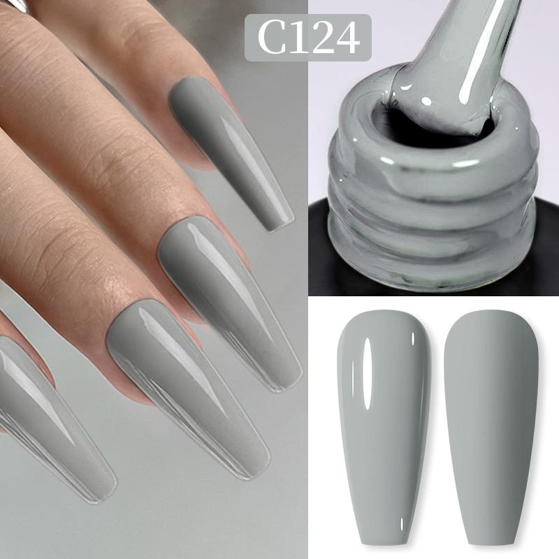 Born Pretty Pro UV/LED HEMA FREE gél lakk 15 ml - C124 - Battleship Gray