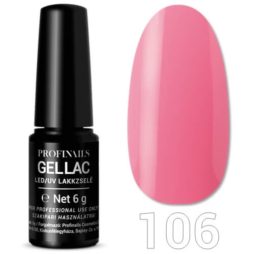 Profinails Gel Lac LED/UV lakkzselé 6gr No.106