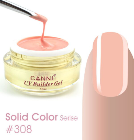 CANNI Camouflage UV/LED Önterülő műköröm zselé 15ml No. 308 Hard Pink