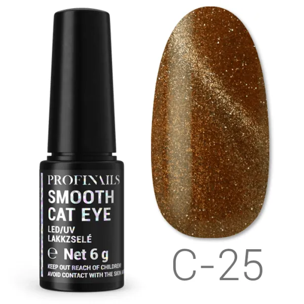 Profinails Smooth Cat Eye LED/UV lakkzselé 6gr C-25