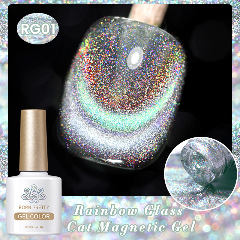 Born Pretty Cat Magnetic UV/LED gél lakk 10 ml - RG01