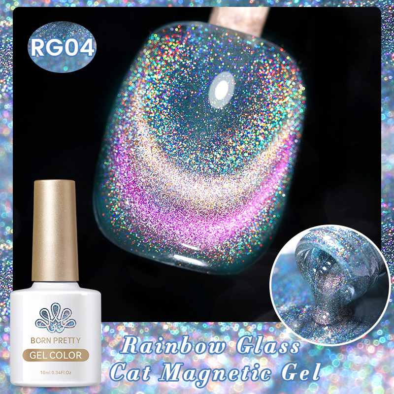 Born Pretty Cat Magnetic UV/LED gél lakk 10 ml - RG04