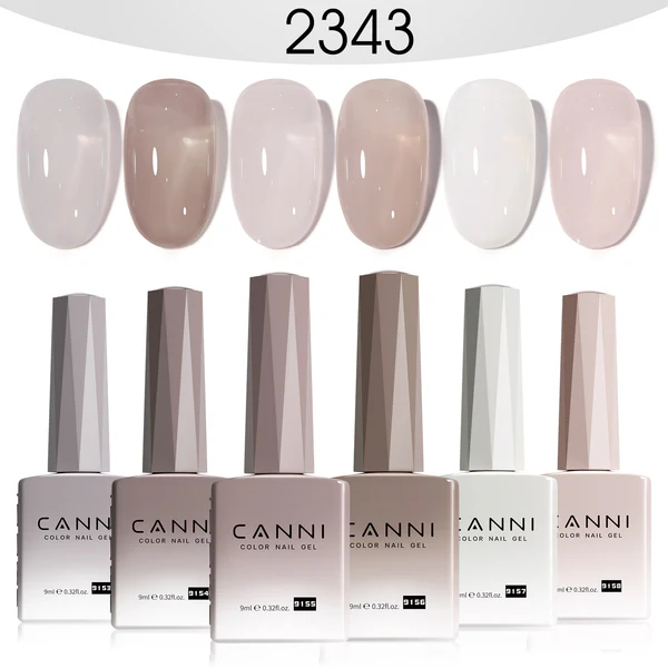 CANNI HEMA FREE UV/LED gél lakk szett 6x9ml - 2343