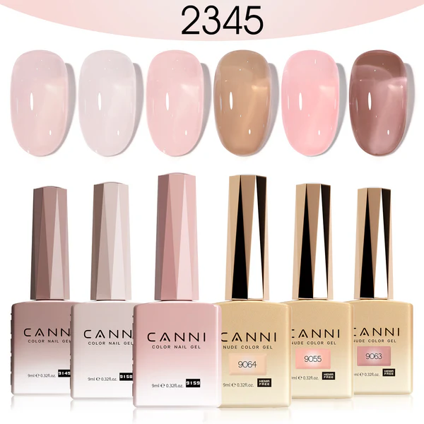 CANNI HEMA FREE UV/LED gél lakk szett 6x9ml - 2345