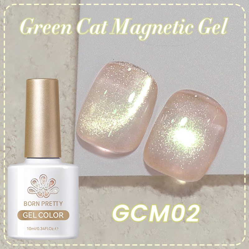 BORN PRETTY Green Cat Magnetic UV/LED gél lakk 10 ml - GCM02