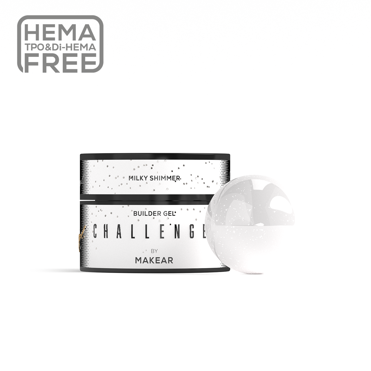 MAKEAR Challengel Builder Gel 50ml - No.HG11 Milky Shimmer