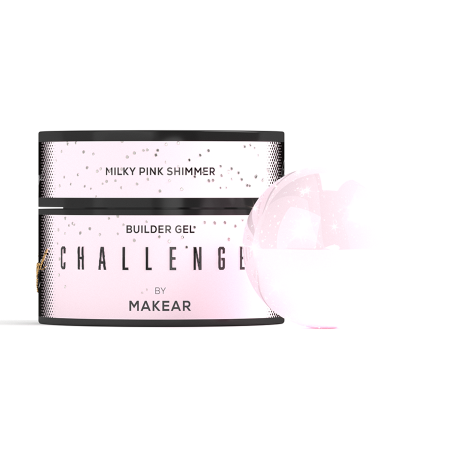 MAKEAR Challengel  Builder Gel 50ml - No.HG12 Milky Pink Shimmer