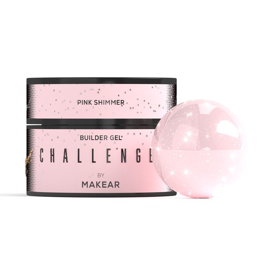 MAKEAR Challengel Builder Gel 50ml - No.HG13 Pink Shimmer