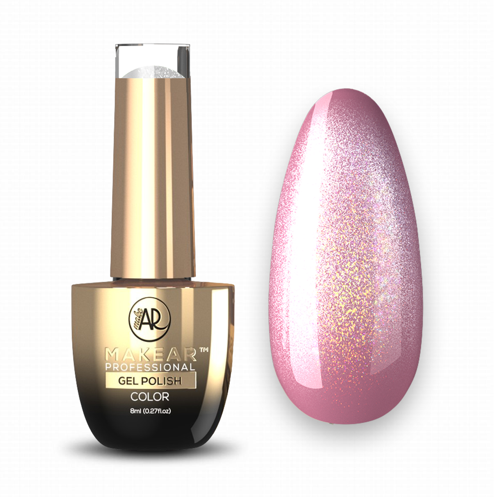 MAKEAR Holo Cat Eye Gel Polish 8ml - Cleangirl Collection - No.HC02