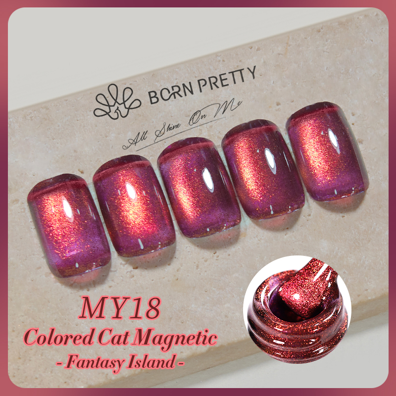 Born Pretty Cat Magnetic gél lakk 10 ml - MY018 - Fantasy Island 