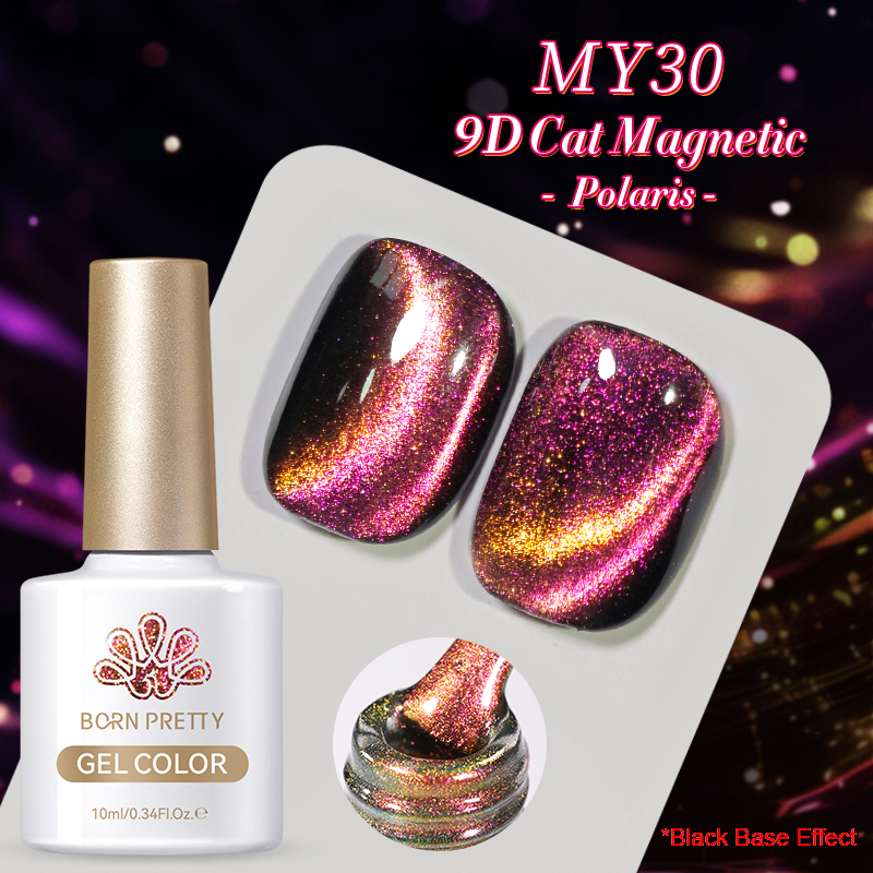 Born Pretty Cat Magnetic UV/LED gél lakk 10 ml - MY30 - 9D Cat Eye 