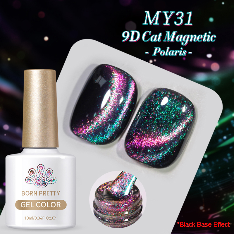 Born Pretty Cat Magnetic UV/LED gél lakk 10 ml - MY31 - 9D Cat Eye 